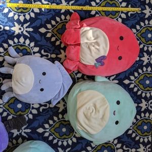 Squid shark octopus set of squishmallows